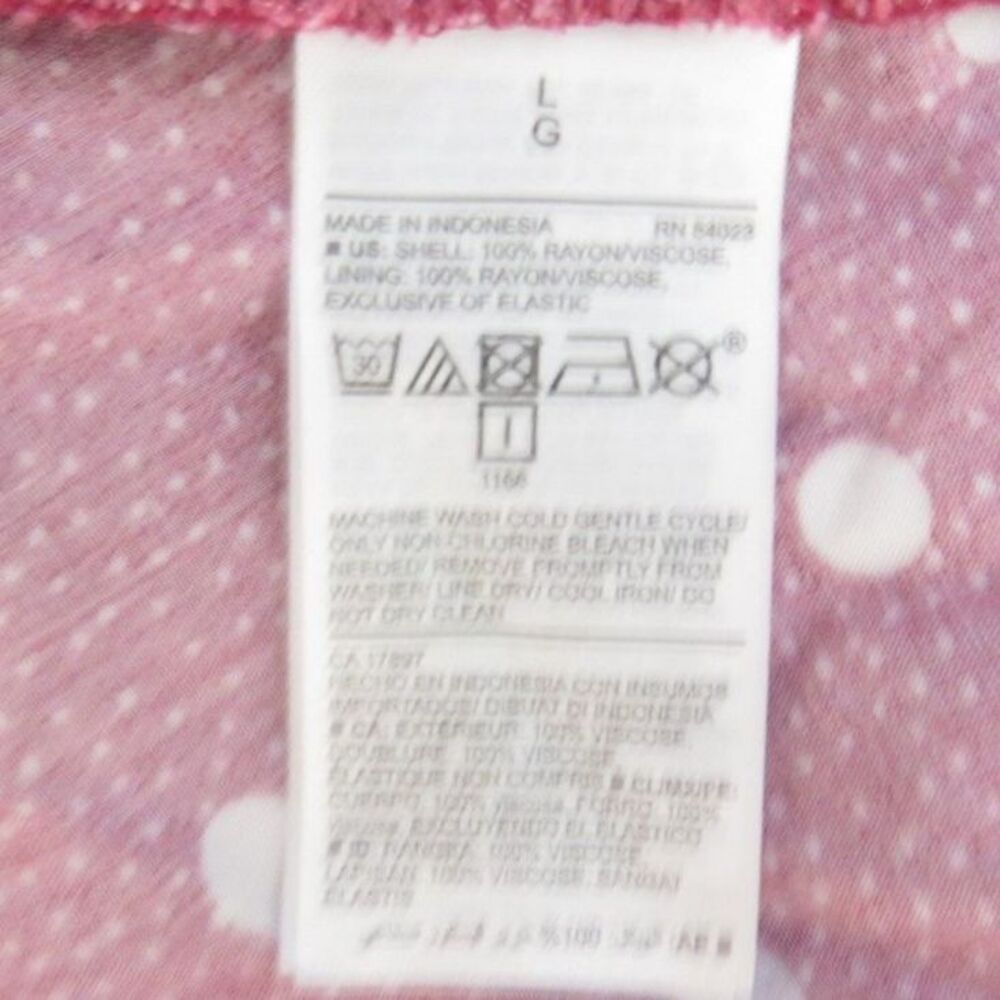 Old Navy Fit and Flare Polka Dot Cami Dress  Burgundy/White Retro L EUC - Picture 7 of 8